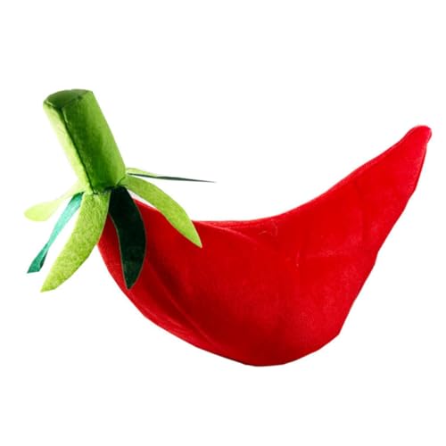 HEALSOPTHY Rotes Chili Kostüm Kopfbedeckung Partyhut Lustiges Cosplay Accessoire für Erwachsene und Weiches Material Bequem für Halloween Karneval Festival Feier HEALSOPTHY Rotes Chili Kostüm Kopfbedeckung Partyhut Lustiges Cosplay Accessoire für Erwachsene und Weiches Material Bequem für Halloween Karneval Festival Feier von HEALSOPTHY