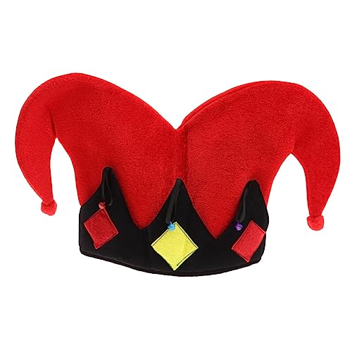 HEALSOPTHY Rotes Cosplay Clown Hut Kostümaccessoire Weicher Eck Plüsch Partyhut für Bühne Karneval Theater und Verkleidung Leichte Atmungsaktive Kopfbedeckung für Erwachsene HEALSOPTHY Rotes Cosplay Clown Hut Kostümaccessoire Weicher Eck Plüsch Partyhut für Bühne Karneval Theater und Verkleidung Leichte Atmungsaktive Kopfbedeckung für Erwachsene von HEALSOPTHY