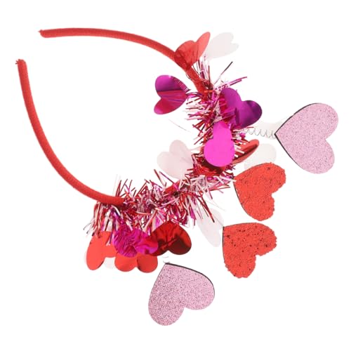 HEALSOPTHY Rotes Herz Stirnband Cupid Kostüm Kopfschmuck für Damen Valentinstag Party Jahrestag Feier Festliches Accessoire HEALSOPTHY Rotes Herz Stirnband Cupid Kostüm Kopfschmuck für Damen Valentinstag Party Jahrestag Feier Festliches Accessoire von HEALSOPTHY
