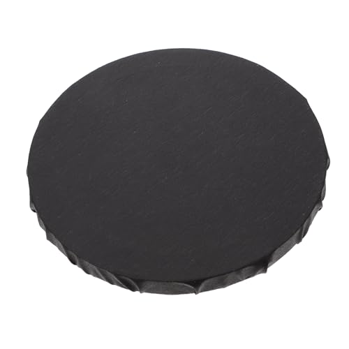 HEALSOPTHY Runder Schwarzer Ölmalerei Leinwandrahmen Vielseitiger Malrahmen für Ölgemälde und Aquarell Leere Gespannte Künstlerleinwand DIY Malutensilien für Anfänger und Hobbykünstler von HEALSOPTHY
