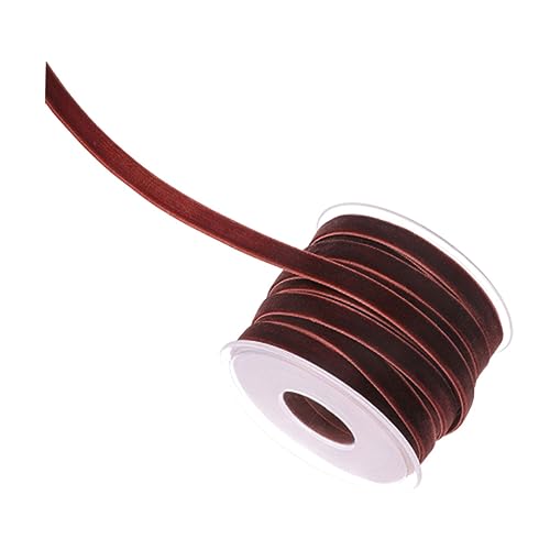 HEALSOPTHY Samtband Breit Yards Langlebiges Einseitiges Samtband in Kaffee für DIY Geschenkverpackung Partydekoration Hochzeits und Bastelbedarf Farbenfrohes Bastelband für Kleidung und HEALSOPTHY Samtband Breit Yards Langlebiges Einseitiges Samtband in Kaffee für DIY Geschenkverpackung Partydekoration Hochzeits und Bastelbedarf Farbenfrohes Bastelband für Kleidung und von HEALSOPTHY