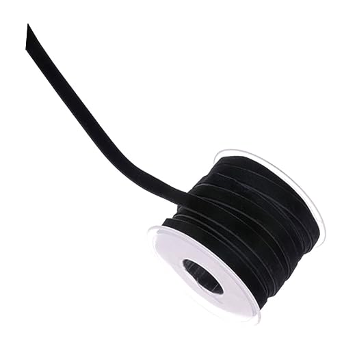 HEALSOPTHY Schwarzes Einfarbiges Samtband Yards Langlebiges Geschenkverpackungsband Flockband für DIY Dekorationen Kleidung Kopfschmuck Party und Festtagsaccessoires HEALSOPTHY Schwarzes Einfarbiges Samtband Yards Langlebiges Geschenkverpackungsband Flockband für DIY Dekorationen Kleidung Kopfschmuck Party und Festtagsaccessoires von HEALSOPTHY