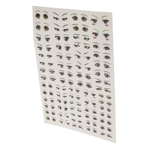 HEALSOPTHY Selbstklebende Cartoon Augen Aufkleber Bogen DIY Bastel Sticker für Scrapbooking Clay Figuren Dekoration Langlebig Reißfest Hochwertiges Papier von HEALSOPTHY