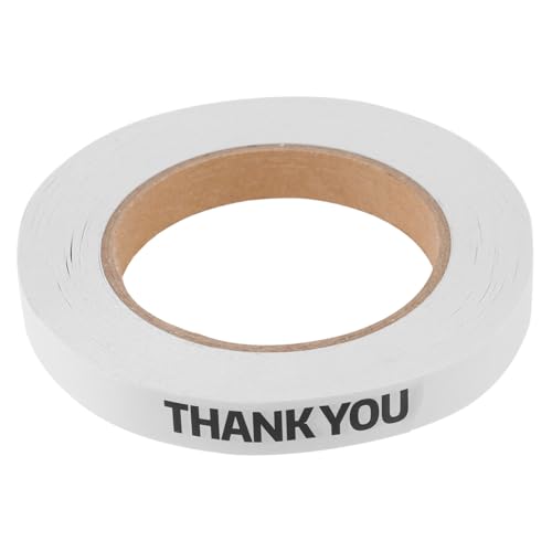 HEALSOPTHY Selbstklebendes Dankeschön Verpackungsband aus Weißem Kraftpapier Leicht Abreißbar Starke Haftung Umweltfreundlich Breit für Verpackung Versiegelung von Tüten Geschenkverpackung HEALSOPTHY Selbstklebendes Dankeschön Verpackungsband aus Weißem Kraftpapier Leicht Abreißbar Starke Haftung Umweltfreundlich Breit für Verpackung Versiegelung von Tüten Geschenkverpackung von HEALSOPTHY