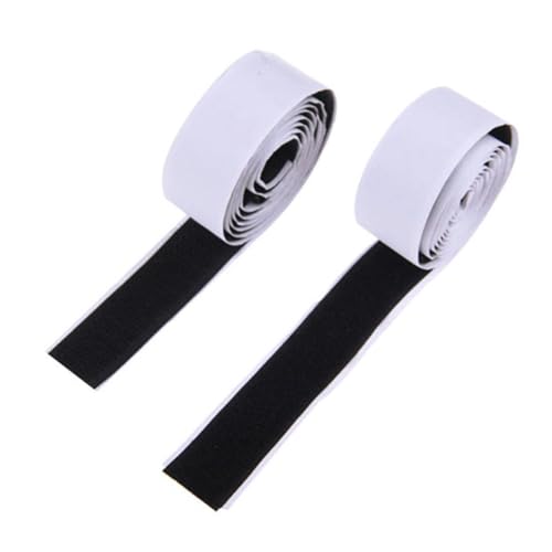 HEALSOPTHY Selbstklebendes Klettband Doppelseitig Extra Stark Schwarz Langlebiges Nylon Klettverschlussband für Vielseitige Befestigung und Kabelmanagement Einfach zu Schneiden und von HEALSOPTHY