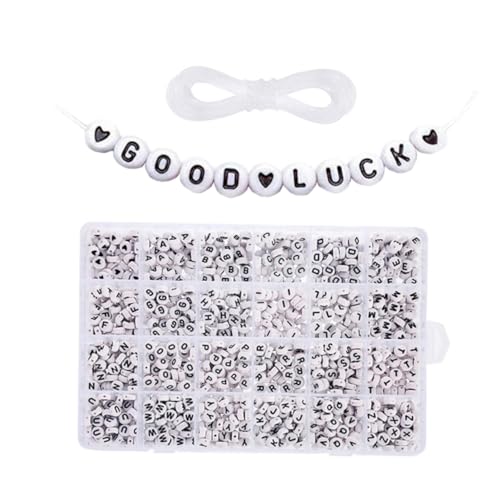 HEALSOPTHY Set Alphabet Perlen Set Perlen Acryl HEALSOPTHY Set Alphabet Perlen Set Perlen Acryl von HEALSOPTHY