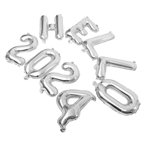 HEALSOPTHY Silbergraue Aluminiumfolie Zahlen Buchstabenballons für Partydeko Wiederverwendbare Folienballons Geeignet für Neujahrsfeiern Geburtstags Silvesterdekoration HEALSOPTHY Silbergraue Aluminiumfolie Zahlen Buchstabenballons für Partydeko Wiederverwendbare Folienballons Geeignet für Neujahrsfeiern Geburtstags Silvesterdekoration von HEALSOPTHY