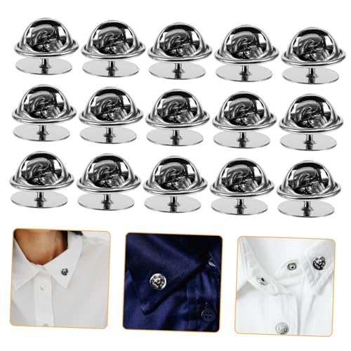 HEALSOPTHY Silberne Anstecknadel Verschlüsse Pin Locking Back Butterfly Clutch Broschen Sicherer Halt für Krawattennadeln DIY Zubehör Leicht und Praktisch von HEALSOPTHY