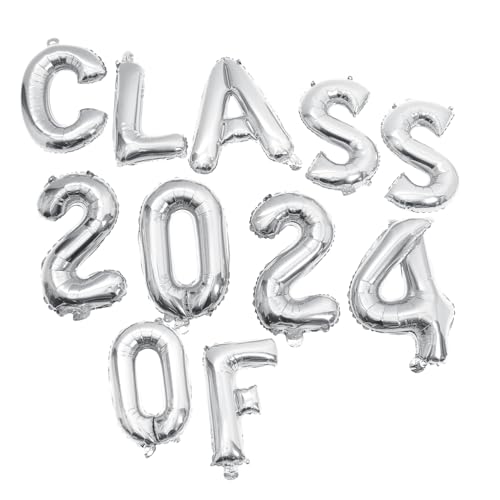 HEALSOPTHY Silberne Graduation Party Ballon Dekoration Aluminium Folienballons Set Wiederverwendbar Fotohintergrund Schulabschluss Feier Zubehör HEALSOPTHY Silberne Graduation Party Ballon Dekoration Aluminium Folienballons Set Wiederverwendbar Fotohintergrund Schulabschluss Feier Zubehör von HEALSOPTHY