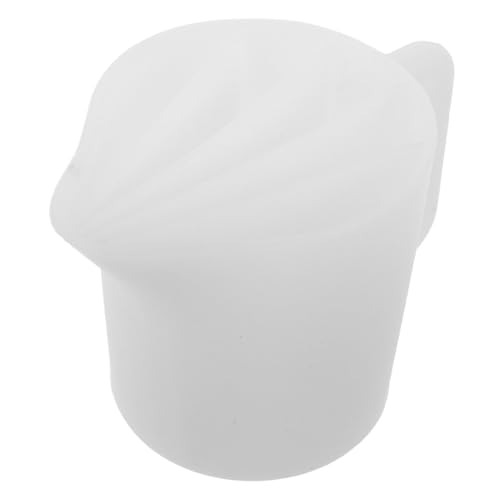 HEALSOPTHY Silikon Fächer Mischbecher mit Griff für Resin Pouring Flüssige Kunst DIY Trennungskunststoffbecher Epoxidharz Mischbecher für Acrylfarben und Bastelprojekte von HEALSOPTHY
