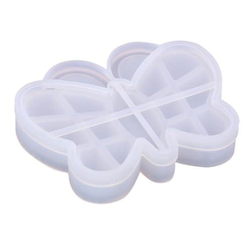HEALSOPTHY Silikon Gießform für Schmuck Aufbewahrungsbox mit Deckel Flexible und Langlebige DIY Epoxidharz Form für Kristallklare Wiederverwendbare Schmetterlingsbox als für Familie und von HEALSOPTHY