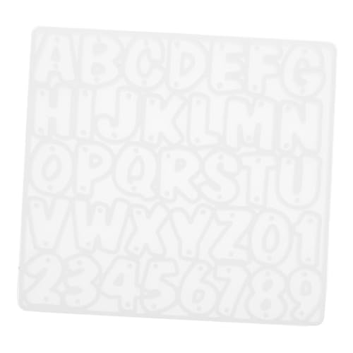 HEALSOPTHY Silikonform Buchstaben und Zahlen für DIY Schmuckherstellung Leichte Langlebige Antihaftbeschichtete Epoxidharz Gießform für Ohrringe Anhänger Schlüsselanhänger und Bastelprojekte von HEALSOPTHY