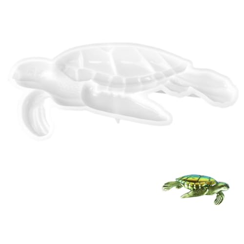 HEALSOPTHY Silikonform für Schildkröten Wanddekoration DIY Gießform für Epoxidharz Detailreiche und Lebendige Schildkrötenkunst für Kreative Bastelprojekte von HEALSOPTHY