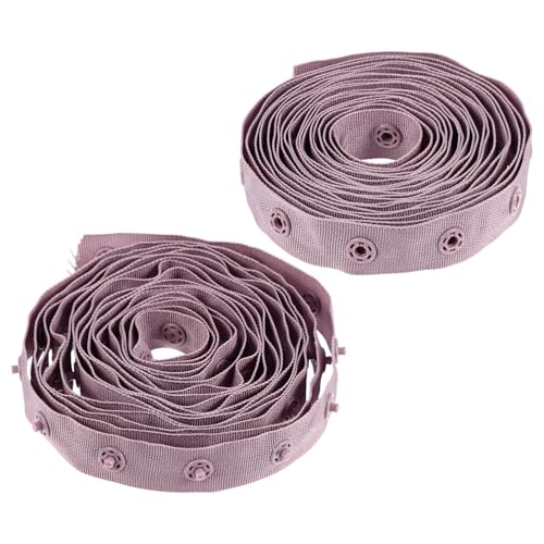 HEALSOPTHY Snap Button Druckknopfband Pressverschluss zum Nähen Robustes DIY Zubehör für Bekleidung Kissen Gepäck und Outdoor Snap Fastener Band in Lila Ersatz für Reißverschluss und Knöpfe HEALSOPTHY Snap Button Druckknopfband Pressverschluss zum Nähen Robustes DIY Zubehör für Bekleidung Kissen Gepäck und Outdoor Snap Fastener Band in Lila Ersatz für Reißverschluss und Knöpfe von HEALSOPTHY