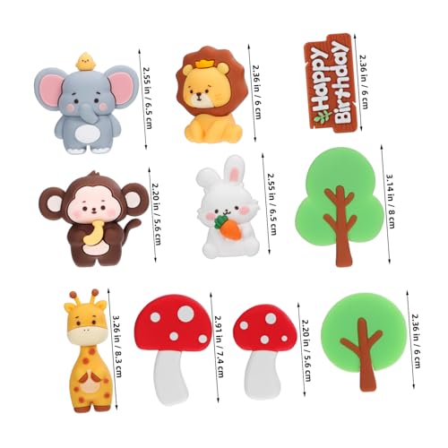 HEALSOPTHY Softgummi Tortenfiguren Waldtiere mit Elefant Affe Giraffe Hase Pilze Mini Deko für Geburtstagskuchen Babyparty und Jungle Themenfeier Sicher Wiederverwendbar HEALSOPTHY Softgummi Tortenfiguren Waldtiere mit Elefant Affe Giraffe Hase Pilze Mini Deko für Geburtstagskuchen Babyparty und Jungle Themenfeier Sicher Wiederverwendbar von HEALSOPTHY