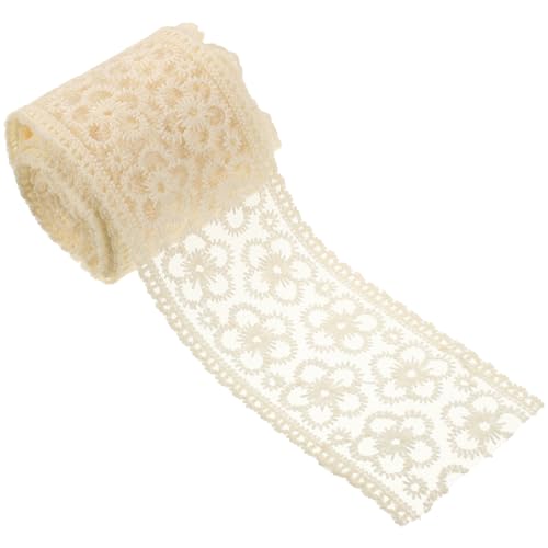 HEALSOPTHY Stickerei Spitzenband DIY Spitzenborte für Kleidung Nähen Handgemachte Spitzenverzierung für Kleider Haarschmuck und Bastelarbeiten von HEALSOPTHY