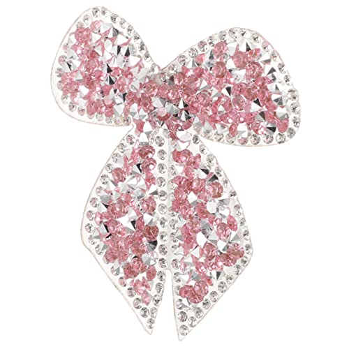 HEALSOPTHY Strassflecken Bowknot Patch Applikation für Kleidung Einfach Aufzubügeln für Reparaturen und Dekorative Zwecke Langlebig und Hautfreundlich von HEALSOPTHY