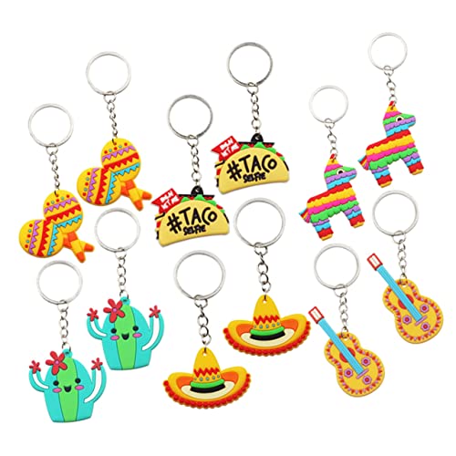 HEALSOPTHY Stück Mexikanische Fiesta Schlüsselanhänger Teiliges Lustige Partydekoration für Karneval Schlüsselbund Accessoires Feste und von HEALSOPTHY