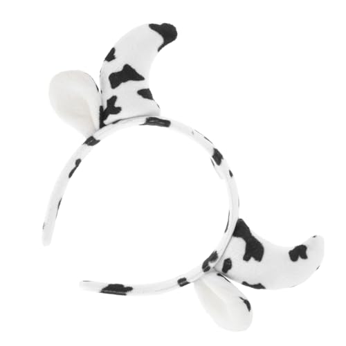 HEALSOPTHY Süßer Kuhhörner Haarreif aus Weichem Material Bequemes Tierkostüm Accessoire für Frauen und Mädchen Modischer Kuh Stirnband für Karneval Bauernhof Party und Cosplay von HEALSOPTHY