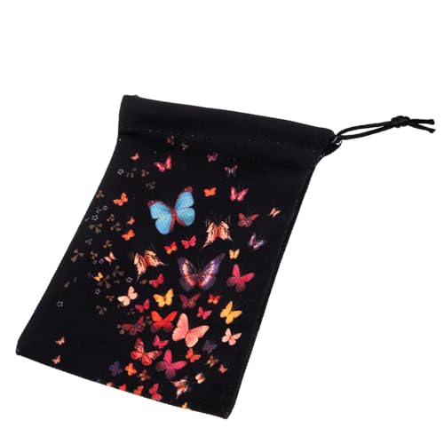 HEALSOPTHY Tarot Karten Aufbewahrungsbeutel Samt mit Kordelzug Praktischer Stoffbeutel für Tarotkarten Schmuck und Zauberzubehör Weicher Beutel für Sichere Lagerung und Transport von HEALSOPTHY