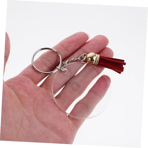 HEALSOPTHY Teiliges Acryl DIY Schlüsselanhänger mit Abnehmbaren Lederquasten Runde Transparente Rohlinge für Individuelle Gestaltung Leicht Langlebig zum Basteln und Personalisieren HEALSOPTHY Teiliges Acryl DIY Schlüsselanhänger mit Abnehmbaren Lederquasten Runde Transparente Rohlinge für Individuelle Gestaltung Leicht Langlebig zum Basteln und Personalisieren von HEALSOPTHY