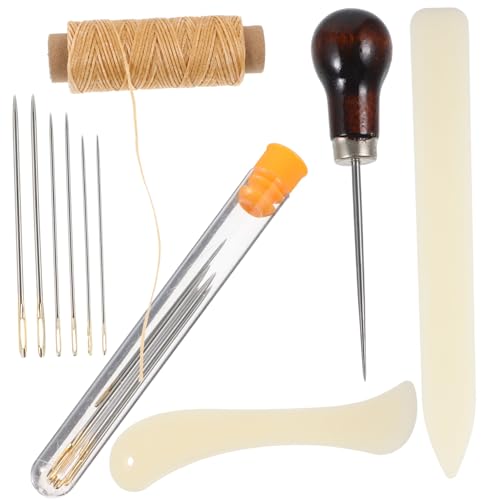 HEALSOPTHY Teiliges Leder DIY mit Nähnadeln und Zubehör Langlebiges Leichtes Buchbindewerkzeug für Lederreparatur und Handnähen für Anfänger und Profis Vielseitig für Taschen Mäntel Teppiche HEALSOPTHY Teiliges Leder DIY mit Nähnadeln und Zubehör Langlebiges Leichtes Buchbindewerkzeug für Lederreparatur und Handnähen für Anfänger und Profis Vielseitig für Taschen Mäntel Teppiche von HEALSOPTHY