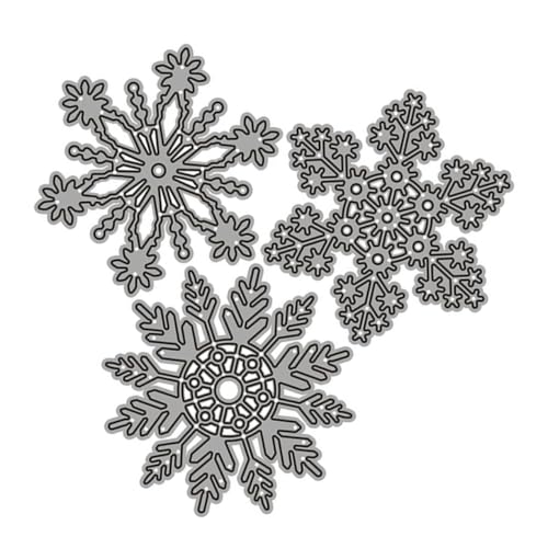 HEALSOPTHY Teiliges Schneeflocken Cutting Dies aus Silbernem Metall Langlebige Stanzformen für DIY Scrapbooking Geburtstags und Weihnachtskarten Kompatibel mit Stanzmaschinen Sicher und HEALSOPTHY Teiliges Schneeflocken Cutting Dies aus Silbernem Metall Langlebige Stanzformen für DIY Scrapbooking Geburtstags und Weihnachtskarten Kompatibel mit Stanzmaschinen Sicher und von HEALSOPTHY