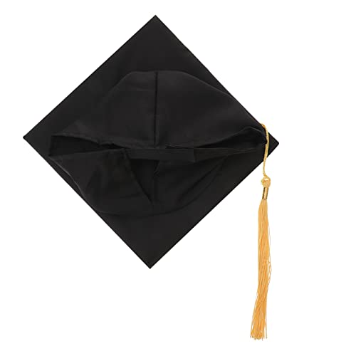 HEALSOPTHY Verstellbarer Erwachsener Abschluss Hut mit Gelber Quaste Polyester College Studentenhut Anpassbare Kopfgröße Schwarzes Board für Abschlussfeier Kostüm Zubehör HEALSOPTHY Verstellbarer Erwachsener Abschluss Hut mit Gelber Quaste Polyester College Studentenhut Anpassbare Kopfgröße Schwarzes Board für Abschlussfeier Kostüm Zubehör von HEALSOPTHY