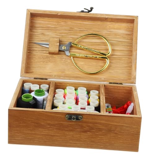 HEALSOPTHY Vintage Nähset mit Robustem Holzbox Gehäuse Umfassendes DIY Nähzubehör Inklusive Nähnadeln und Nähfaden Werkzeugen für Heimwerker Anfänger und Unterwegs Praktisch und Tragbar HEALSOPTHY Vintage Nähset mit Robustem Holzbox Gehäuse Umfassendes DIY Nähzubehör Inklusive Nähnadeln und Nähfaden Werkzeugen für Heimwerker Anfänger und Unterwegs Praktisch und Tragbar von HEALSOPTHY