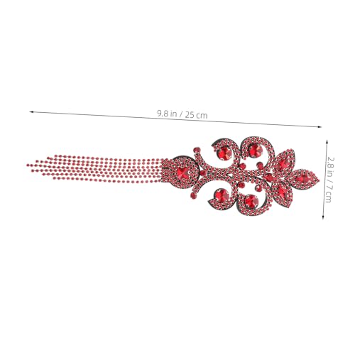 HEALSOPTHY Vintage Schulterepauletten mit Strass und Tassel Handgefertigte Quasten Schulterketten für Brautkleider Bälle und Festliche Anlässe Rote Kostüm Schulterabzeichen mit Elegantem HEALSOPTHY Vintage Schulterepauletten mit Strass und Tassel Handgefertigte Quasten Schulterketten für Brautkleider Bälle und Festliche Anlässe Rote Kostüm Schulterabzeichen mit Elegantem von HEALSOPTHY