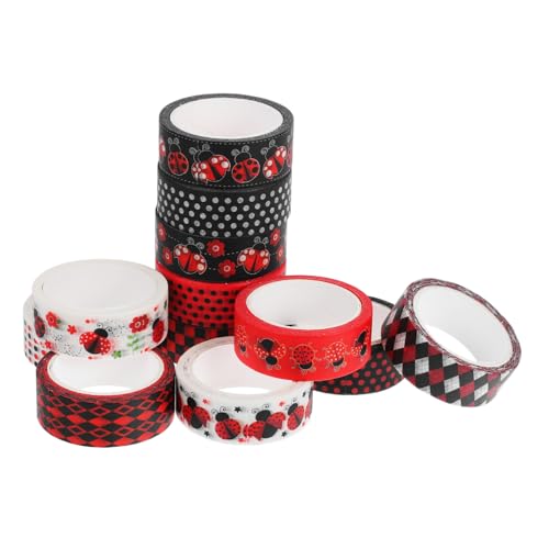 HEALSOPTHY Washi Tape mit Farbenfrohen Marienkäfer Mustern Dekoratives Klebeband für DIY Basteln Scrapbooking Journaling Langlebig und Farbecht für Kreative Handwerksprojekte HEALSOPTHY Washi Tape mit Farbenfrohen Marienkäfer Mustern Dekoratives Klebeband für DIY Basteln Scrapbooking Journaling Langlebig und Farbecht für Kreative Handwerksprojekte von HEALSOPTHY