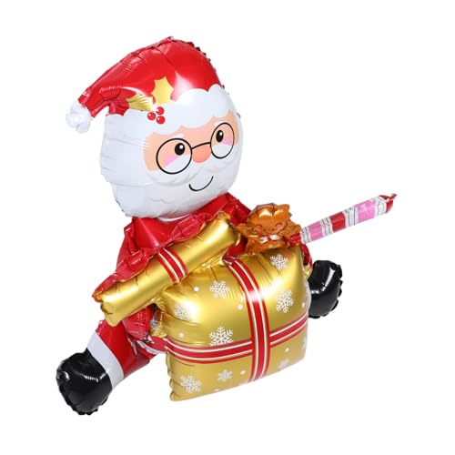 HEALSOPTHY Weihnachtlicher Weihnachtsmann Folienballon Gold Metallic Ballon Dekoration Kompakt Für Innen Weihnachtsfeier Fenster Tür Wohnzimmer Partydeko HEALSOPTHY Weihnachtlicher Weihnachtsmann Folienballon Gold Metallic Ballon Dekoration Kompakt Für Innen Weihnachtsfeier Fenster Tür Wohnzimmer Partydeko von HEALSOPTHY