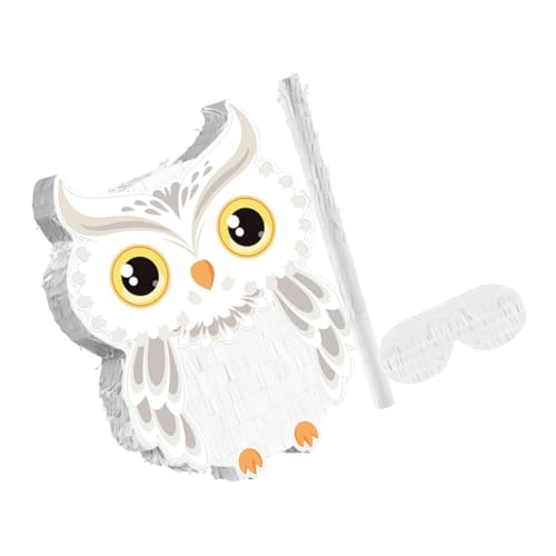 HEALSOPTHY Weißer Eulen Piñata Tierdesign Kindergeburtstag Dekoration Waldthema mit und Augenbinde Interaktives Partyspiel für Halloween und Zauberer Mottoparty HEALSOPTHY Weißer Eulen Piñata Tierdesign Kindergeburtstag Dekoration Waldthema mit und Augenbinde Interaktives Partyspiel für Halloween und Zauberer Mottoparty von HEALSOPTHY