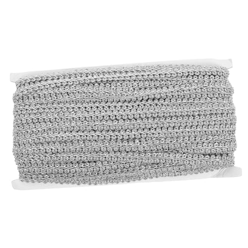HEALSOPTHY Wellenförmiges Spitzenband Silber Dekorative Borte für DIY Nähen Bühnenkostüm Zubehör Hochwertige Textur Feine Verarbeitung Vielseitig Einsetzbar HEALSOPTHY Wellenförmiges Spitzenband Silber Dekorative Borte für DIY Nähen Bühnenkostüm Zubehör Hochwertige Textur Feine Verarbeitung Vielseitig Einsetzbar von HEALSOPTHY