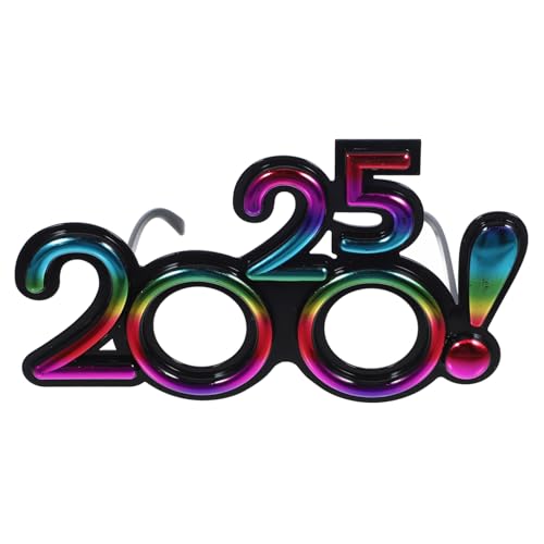 HEALSOPTHY Year Party Brille aus Robustem Pc Material Bunte Holografische Partybrille mit Ausrufezeichen Lustiges Accessoire für Silvester Geburtstage und Festliche Feiern von HEALSOPTHY