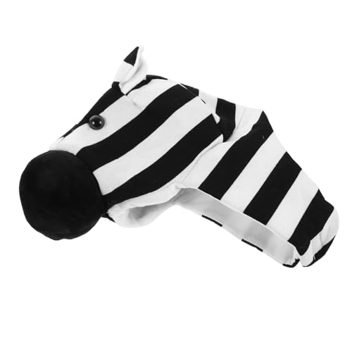 HEALSOPTHY Zebra Kostüm Hut Cartoon Party Foto Requisite Leichter Bequemer Zebra Hut für Halloween Themenpartys Karneval Cosplay Weiches Tierkopfbedeckung für Erwachsene von HEALSOPTHY