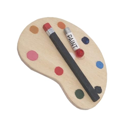 HEALSOPTHY Zeichenbrett-Palette Requisiten Für Bjd Puppenstubenmöbel Miniatur-puppenhauszubehör Paletten Zum Bemalen Von Puppen Partygeschenk Puppenhaus-miniaturen Bjd-zubehör MDF von HEALSOPTHY