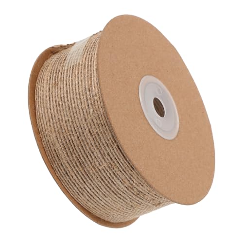 HEALSOPTHY Zeichenfolge Hanfseilband Gedrehtes Juteseil Juteschnur Zum Basteln Hanffaden Jutefaden Jutegarn Hanfschnur Blumenseil Hanfband Juteband Aus Sackleinen Hanfseil Weben Beige von HEALSOPTHY