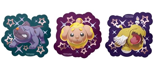 3x Schillernde Pokémon Sticker | Pokémon Tech Sticker Set | Hefel, Gruff & Mobtiff | Perfekt für Laptop, Tablet & mehr! | Mit Heartforcards® Versandschutz von HEART FOR CARDS