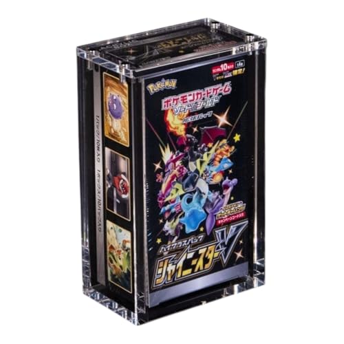 The Acrylic Box – Premium 6MM Schutzcase für Japanische Boosterboxen (Small) | Passend für kleinere JP Booster Displays | UV-Schutz & Magnetverschluss + Heartforcards® Versandschutz von HEART FOR CARDS