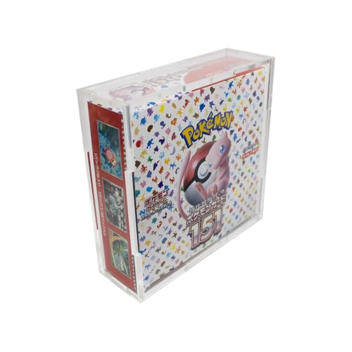 The Acrylic Box – Premium 6MM Schutzcase für Japanische Pokémon Boosterbox | Passgenau für japanische Display-Größe | UV-Schutz & Magnetverschluss + Heartforcards® Versandschutz von HEART FOR CARDS