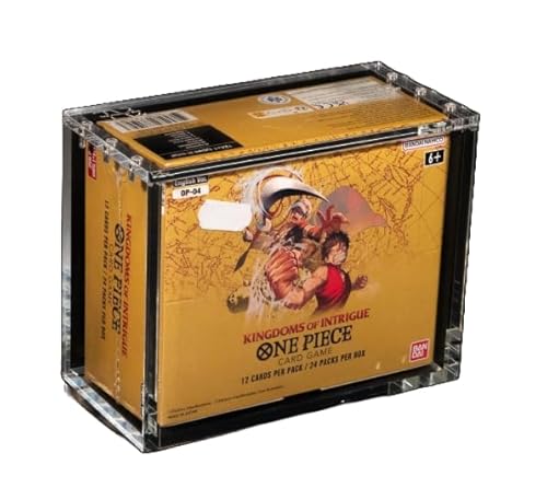 The Acrylic Box – Premium 6MM Schutzcase für One Piece Display Boxen | Passgenau für One Piece für Set 1-5 Booster Displays | UV-Schutz & Magnetverschluss + Heartforcards® Versandschutz von HEART FOR CARDS