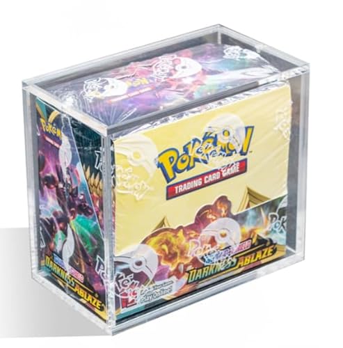 The Acrylic Box – Premium 6MM Schutzcase für Pokémon Booster Box (BB) | Magnetverschluss & UV-Schutz | Ultra-Klare Sammlerbox + Heartforcards® Versandschutz von HEART FOR CARDS
