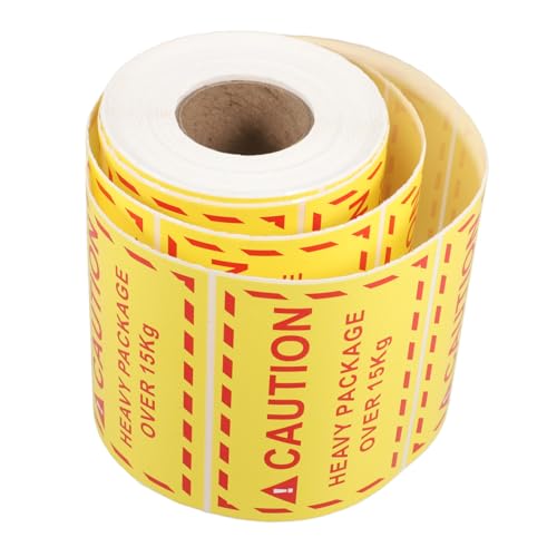 HEATSHAKING 1 Rolle Etikett „übergewicht“. Vorsicht Schweres Etikett Schwere Aufkleber Warnaufkleber Schwerer Aufkleber Kupferplattenaufkleber Yellow HEATSHAKING 1 Rolle Etikett „übergewicht“. Vorsicht Schweres Etikett Schwere Aufkleber Warnaufkleber Schwerer Aufkleber Kupferplattenaufkleber Yellow von HEATSHAKING