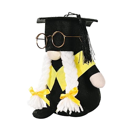 HEATSHAKING 1 Stück Abschluss Puppe mit Hut und Brille Kreative Dekoration für Sofa für Klassenkameraden zur Graduation aus Hochwertigem Gefertigt Niedlicher von HEATSHAKING