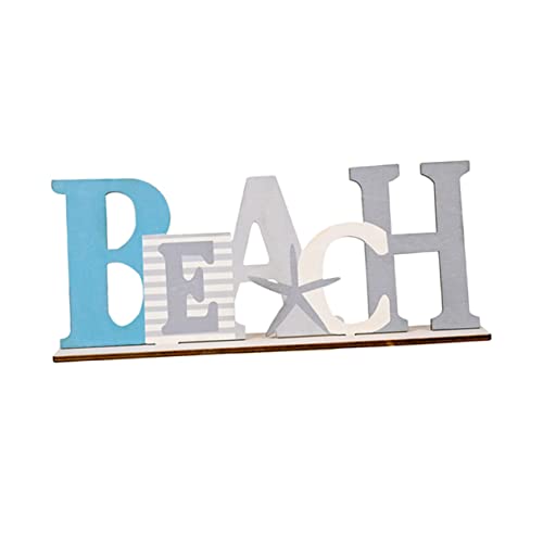 HEATSHAKING 1 Stück Mediterrane Holzdekoration Einzigartiger Buchstabenform Design für Schreibtisch und Kompakt Leicht und Kinderfreundlich für Strandliebhaber HEATSHAKING 1 Stück Mediterrane Holzdekoration Einzigartiger Buchstabenform Design für Schreibtisch und Kompakt Leicht und Kinderfreundlich für Strandliebhaber von HEATSHAKING