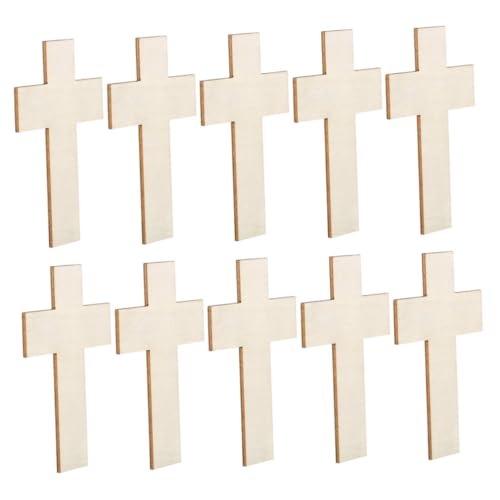 HEATSHAKING 10 Stück Holzkreuze zum Basteln Unlackierte Holzscheiben für Kreative Malprojekte Diy Bastelmaterial für Große Holzstücke für Kunsthandwerk und Dekoration HEATSHAKING 10 Stück Holzkreuze zum Basteln Unlackierte Holzscheiben für Kreative Malprojekte Diy Bastelmaterial für Große Holzstücke für Kunsthandwerk und Dekoration von HEATSHAKING