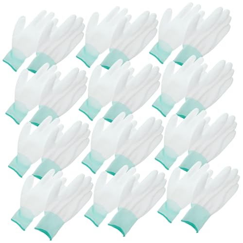HEATSHAKING 12 Stück Antistatische Nylonhandschuhe bauhandschuhe reinigungshandschuhe Montagehandschuhe arbeiten Finger Beständig Handschuhe für Strickmaschinen elektrische handschuhe PU Green HEATSHAKING 12 Stück Antistatische Nylonhandschuhe bauhandschuhe reinigungshandschuhe Montagehandschuhe arbeiten Finger Beständig Handschuhe für Strickmaschinen elektrische handschuhe PU Green von HEATSHAKING