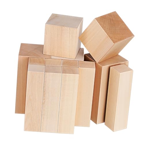 HEATSHAKING 13 Stück Teiliges Basswood Schnitzholz Unbehandelte Rechteckige Holzblöcke aus Lindenholz Feinkörnig Widerstandsfähig und Tragbar für Holzschnitzen Basteln und Whittling HEATSHAKING 13 Stück Teiliges Basswood Schnitzholz Unbehandelte Rechteckige Holzblöcke aus Lindenholz Feinkörnig Widerstandsfähig und Tragbar für Holzschnitzen Basteln und Whittling von HEATSHAKING
