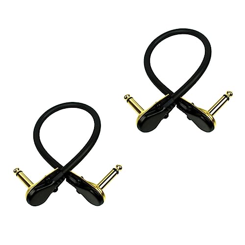 HEATSHAKING 2 Stück Gitarren Effektkabel Vergoldete Stecker für Gitarre Bass und Audio Equipment Rauschunterdrückung Hohe Klangqualität HEATSHAKING 2 Stück Gitarren Effektkabel Vergoldete Stecker für Gitarre Bass und Audio Equipment Rauschunterdrückung Hohe Klangqualität von HEATSHAKING